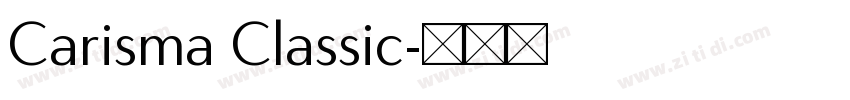 Carisma Classic字体转换